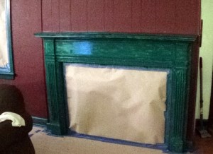 First coat of trim paint on.