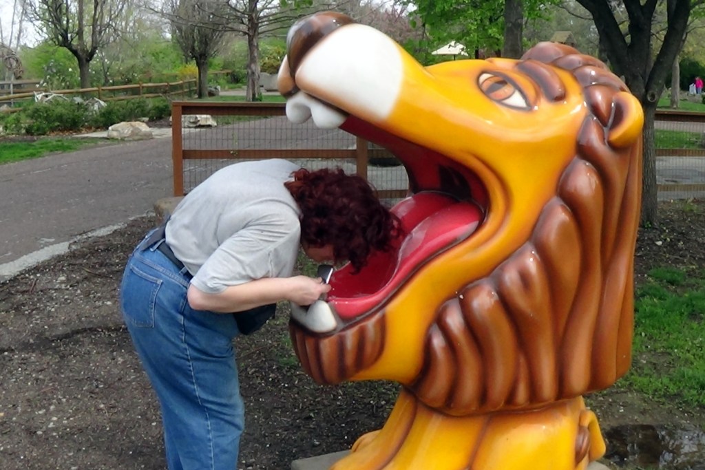 Fanciful drinking fountain.