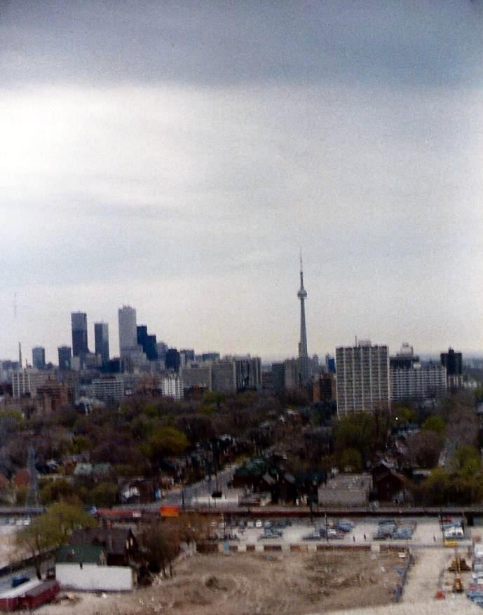 View of downtown Toronto from the museum house we visited on the north side of the city.