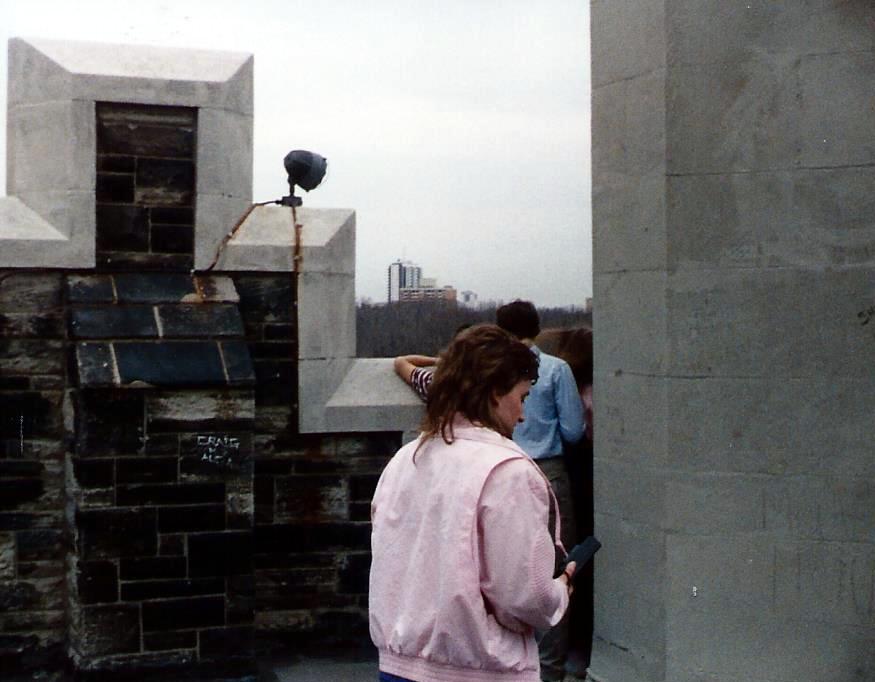 On the roof of the museum house.