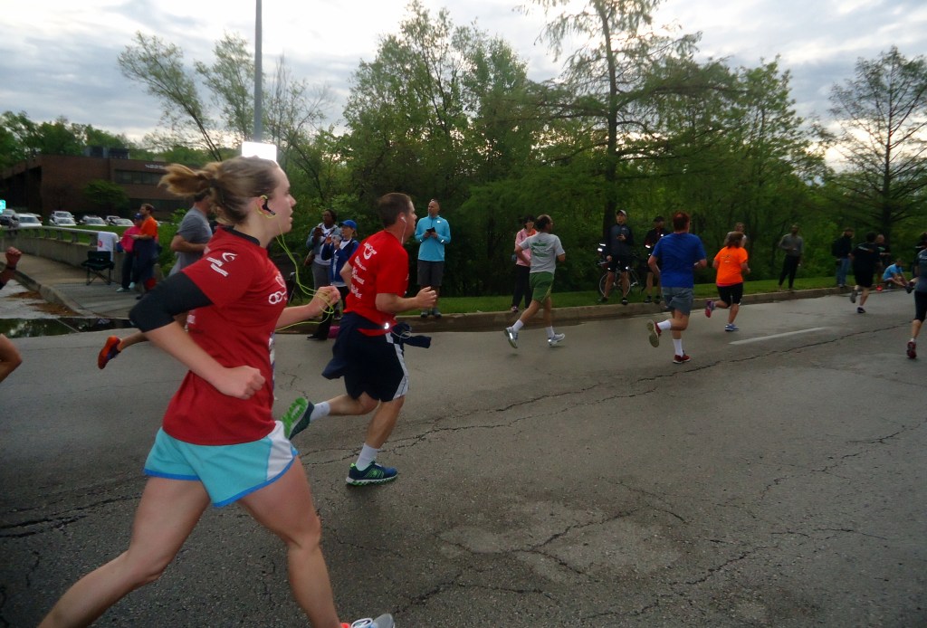 Pushing to the finish.